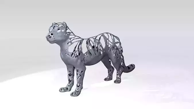 Leopard Dust Voronoi 3D model