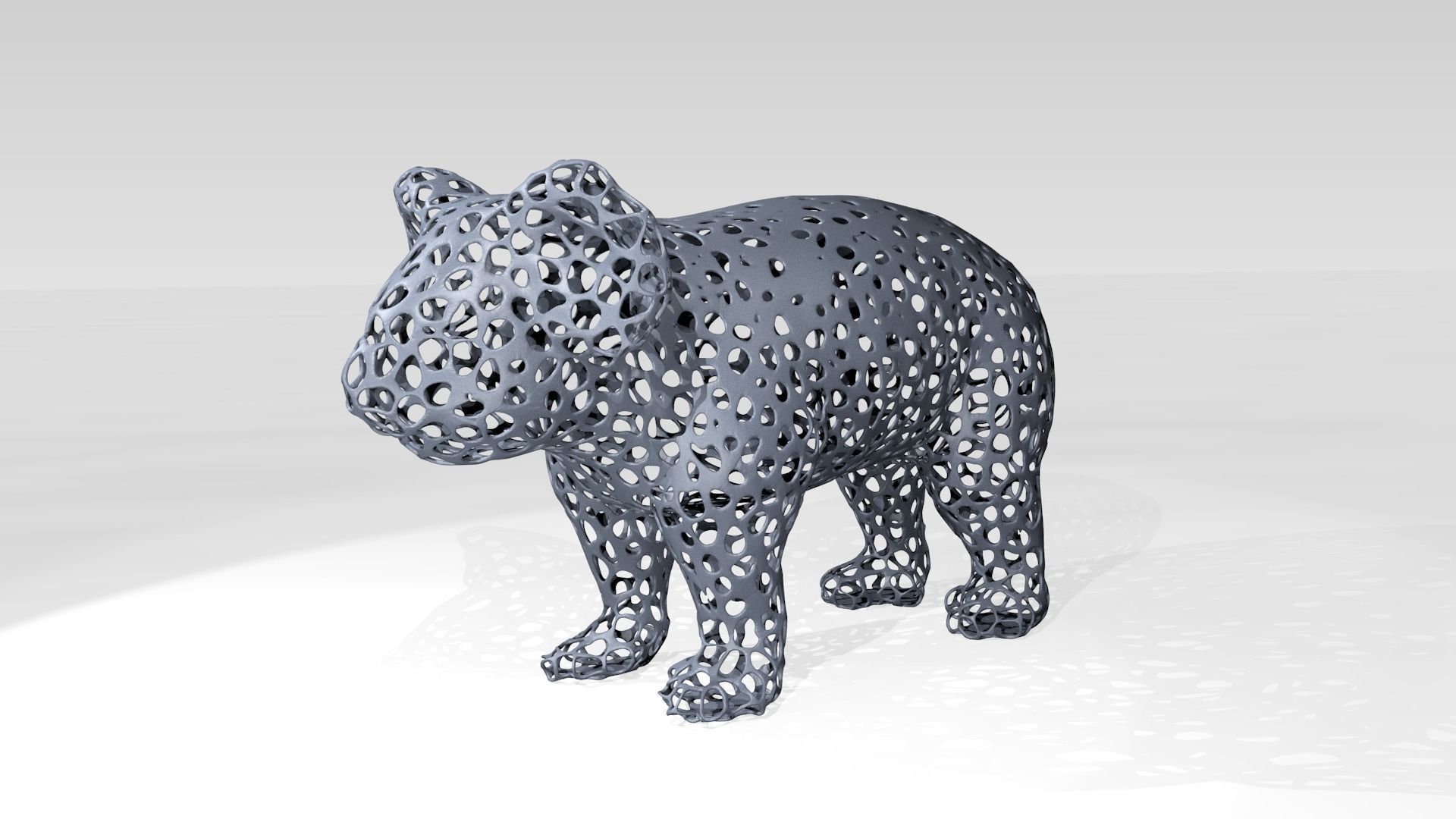 Koala Voronoi 3D model CGTrader