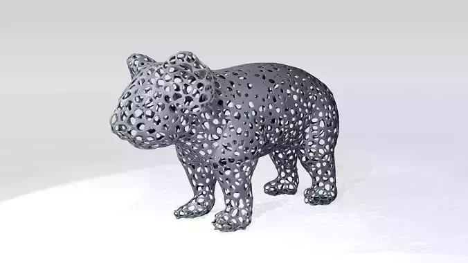 Koala Voronoi 3D model
