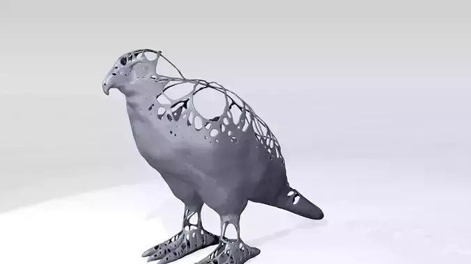 Hawk Dust Voronoi 3D model