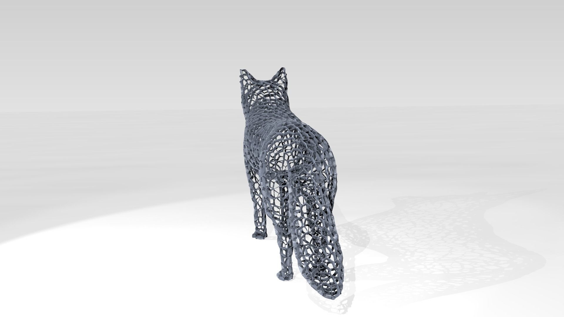 Fox Voronoi 3D model_4