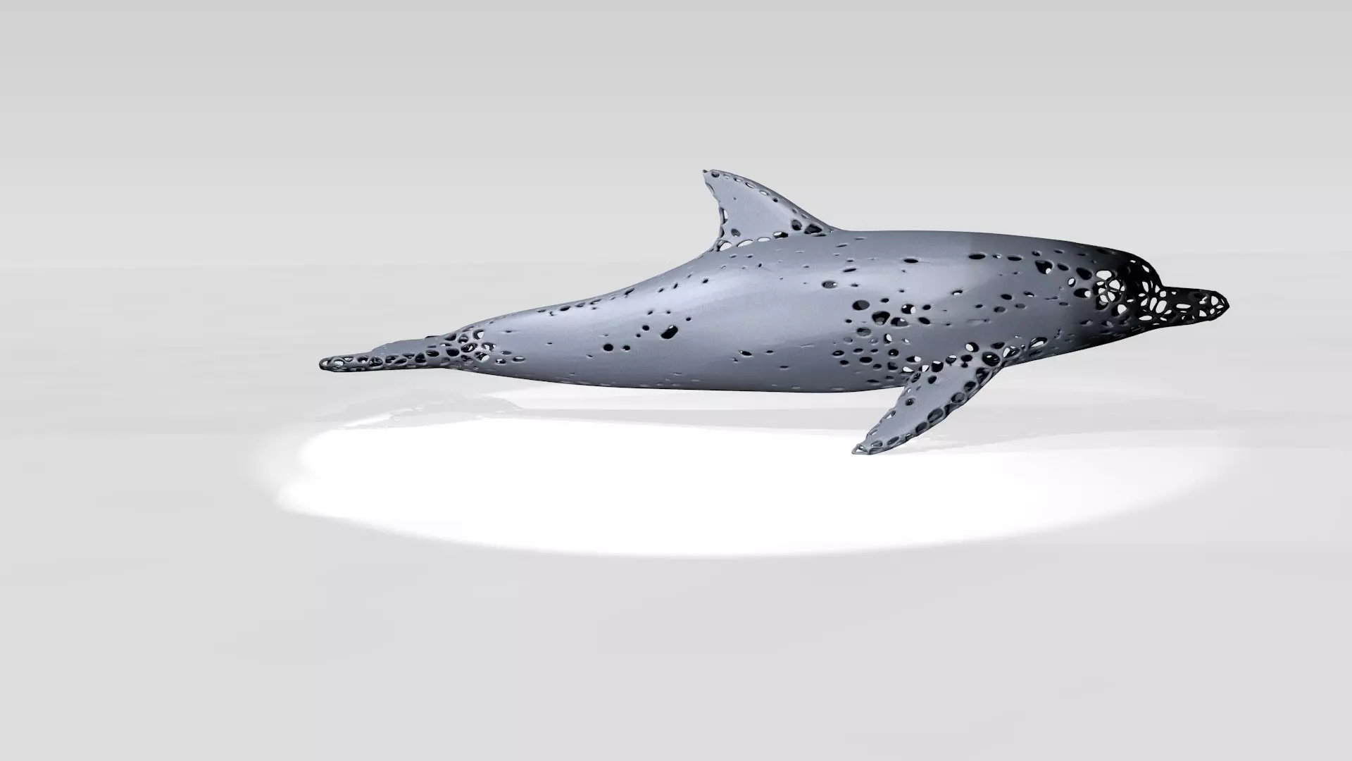 Dolphin Voronoi 3D model_2