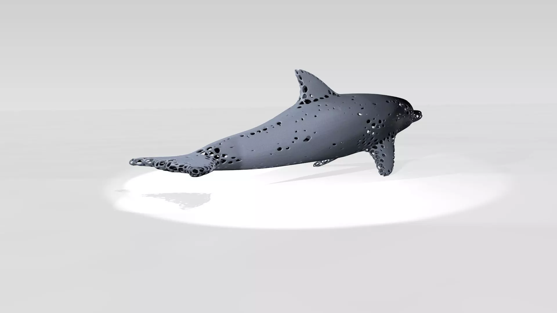 Dolphin Voronoi 3D model_3
