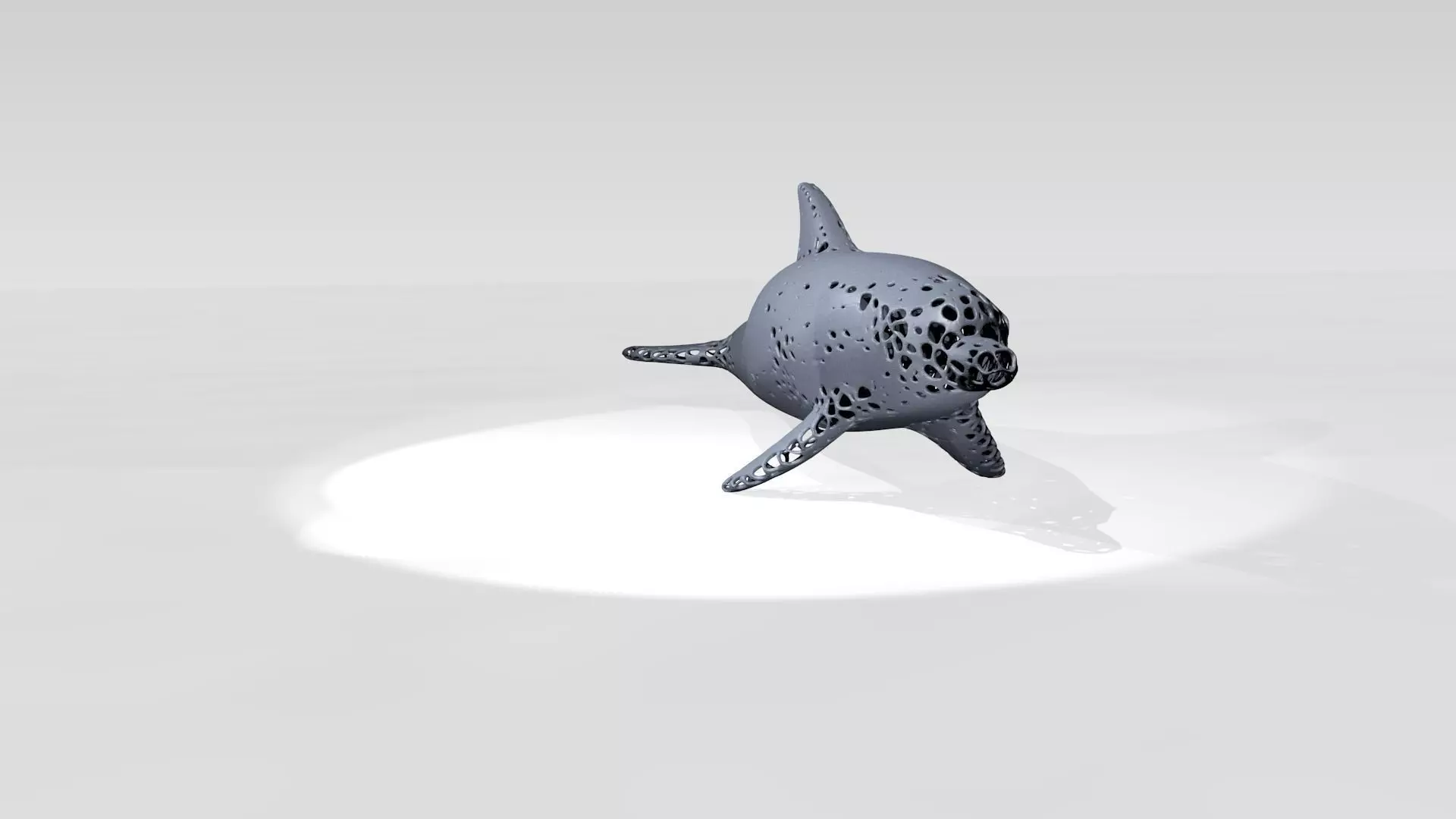 Dolphin Voronoi 3D model_1