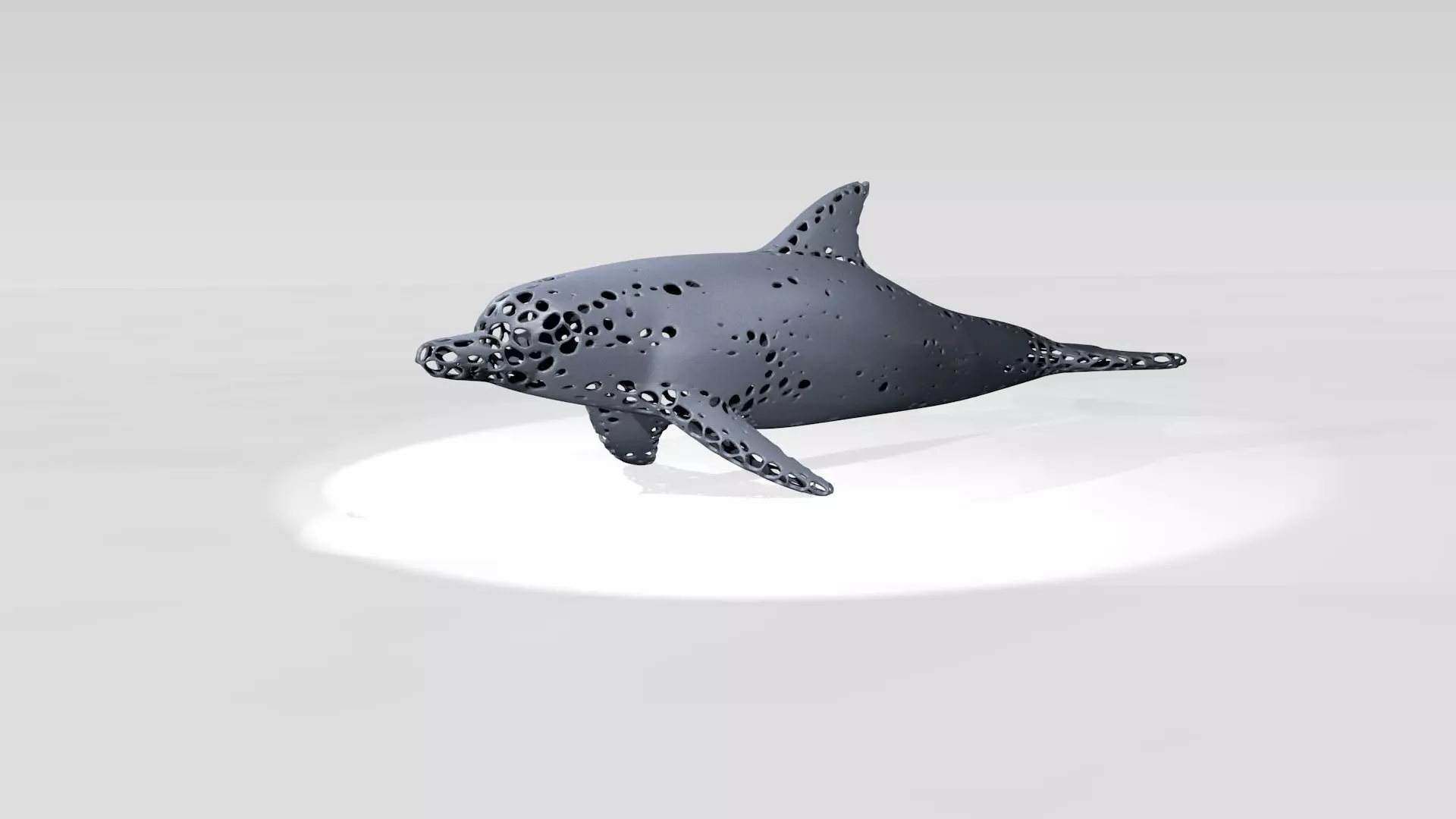 Dolphin Voronoi 3D model_0