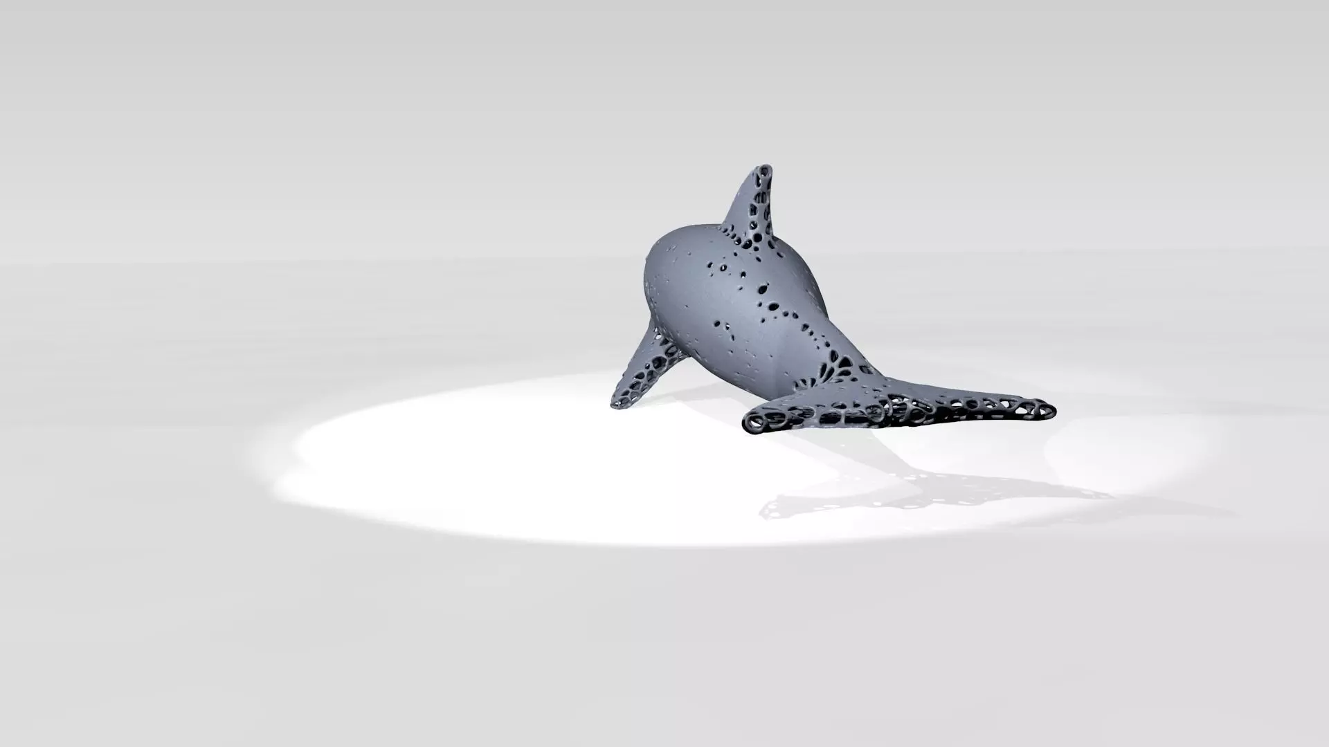 Dolphin Voronoi 3D model_4