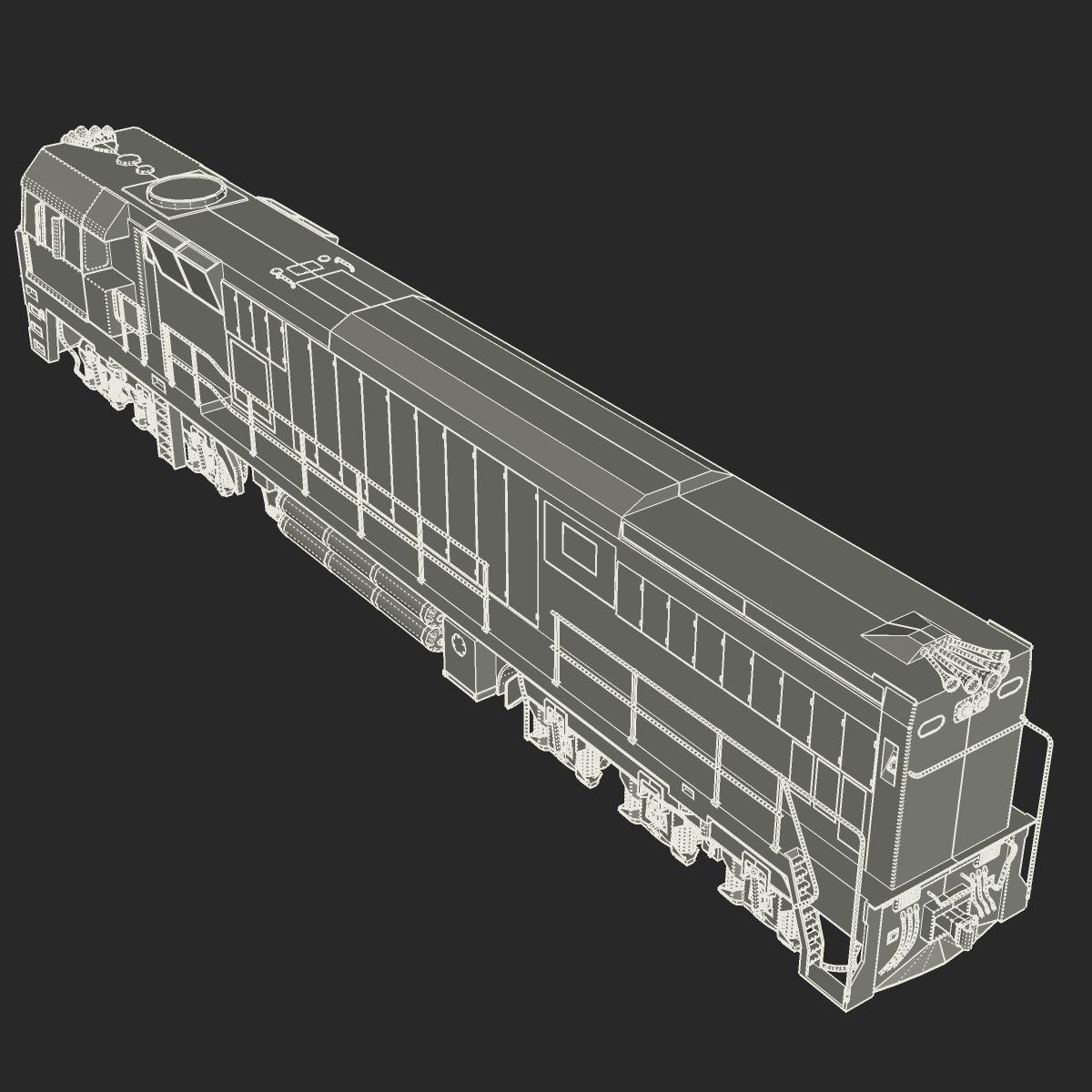 The Ghan gran train 3D model_14