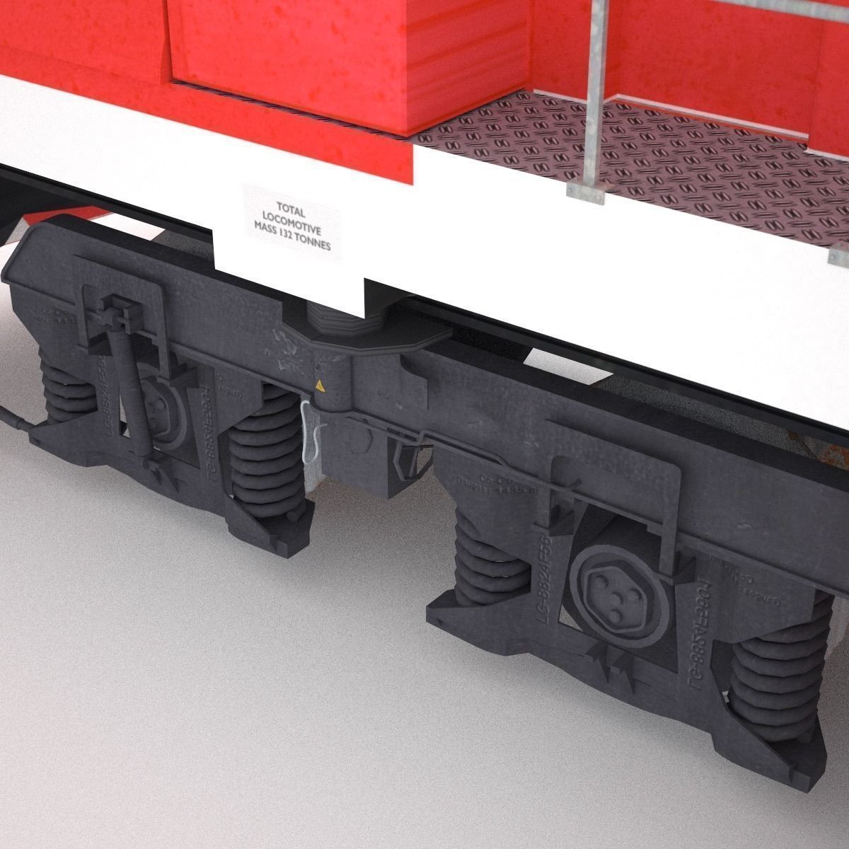 The Ghan gran train 3D model_9