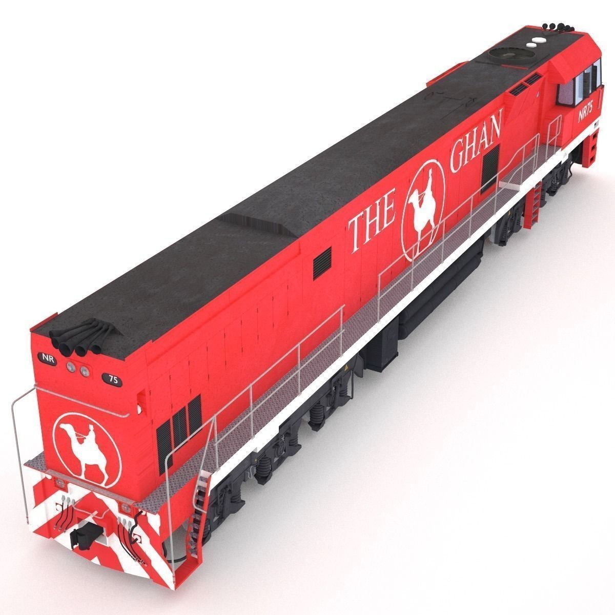 The Ghan gran train 3D model_3