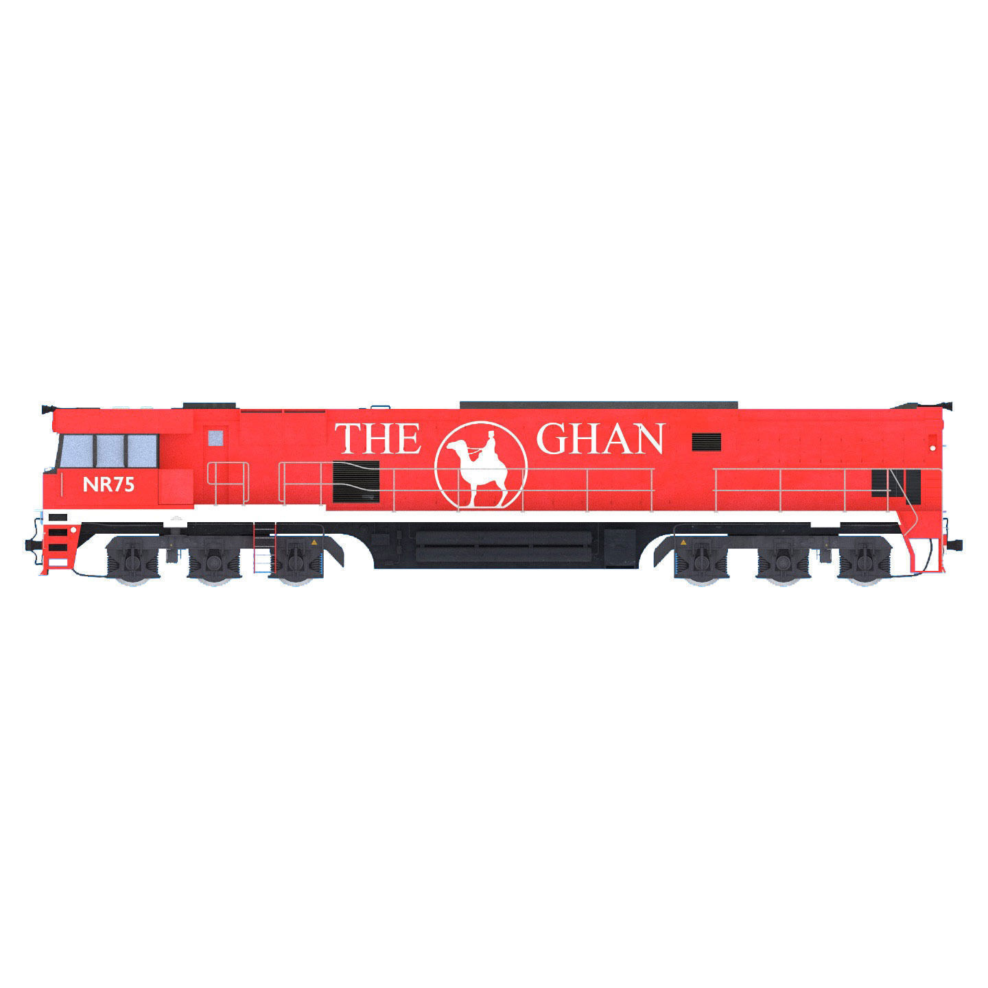 The Ghan gran train 3D model_10
