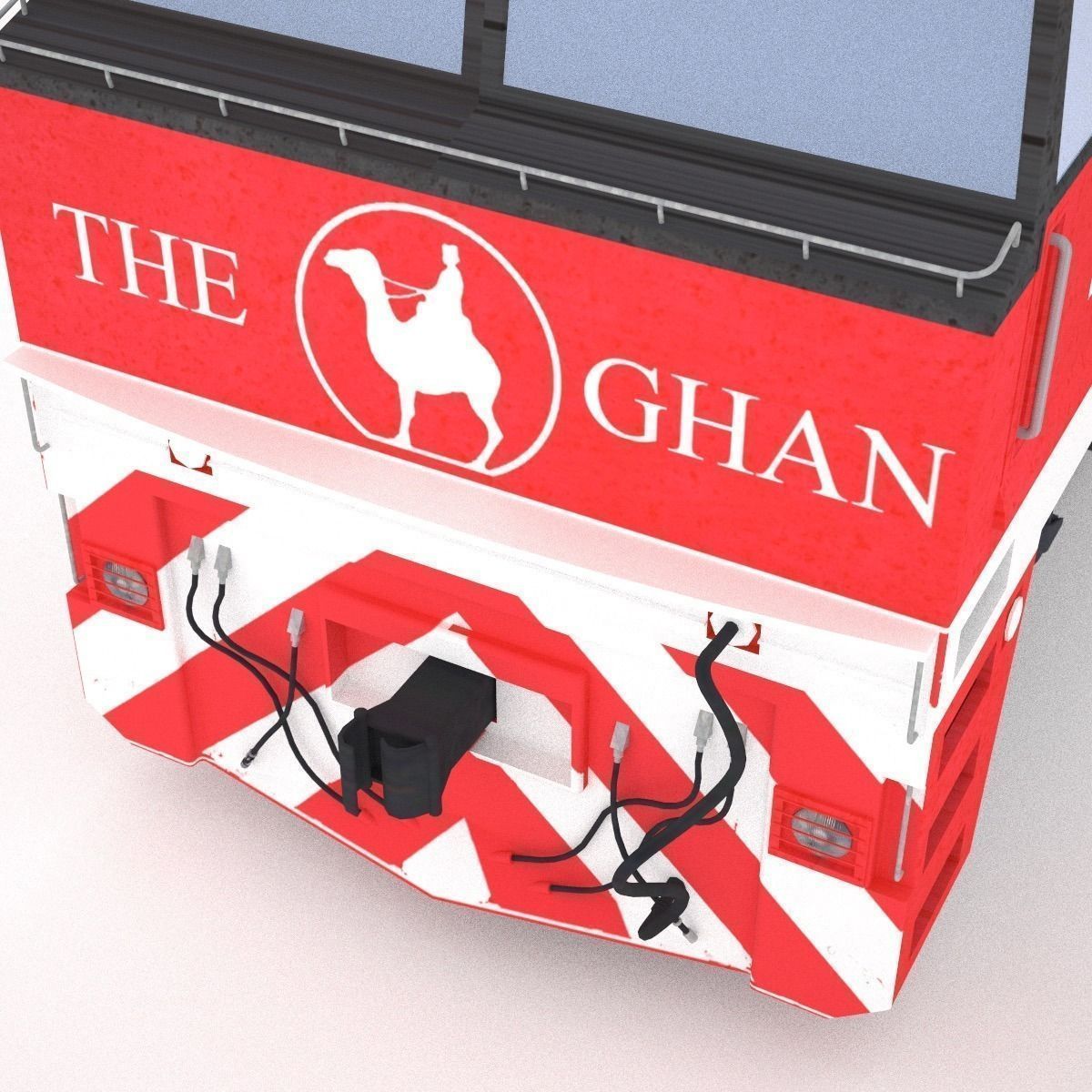 The Ghan gran train 3D model_7