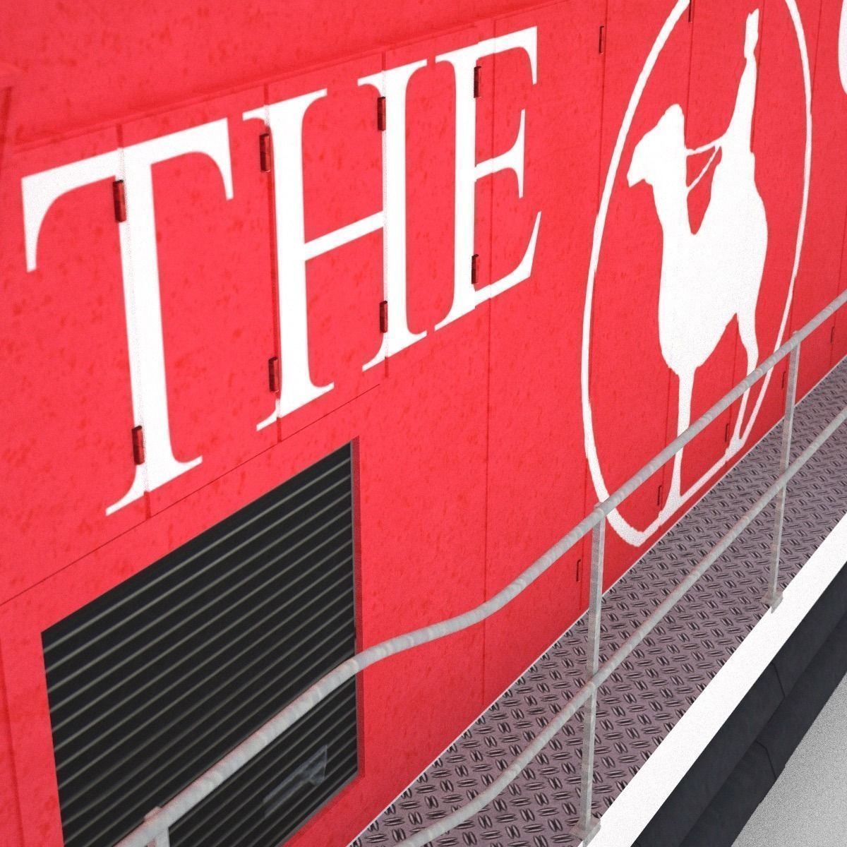 The Ghan gran train 3D model_8