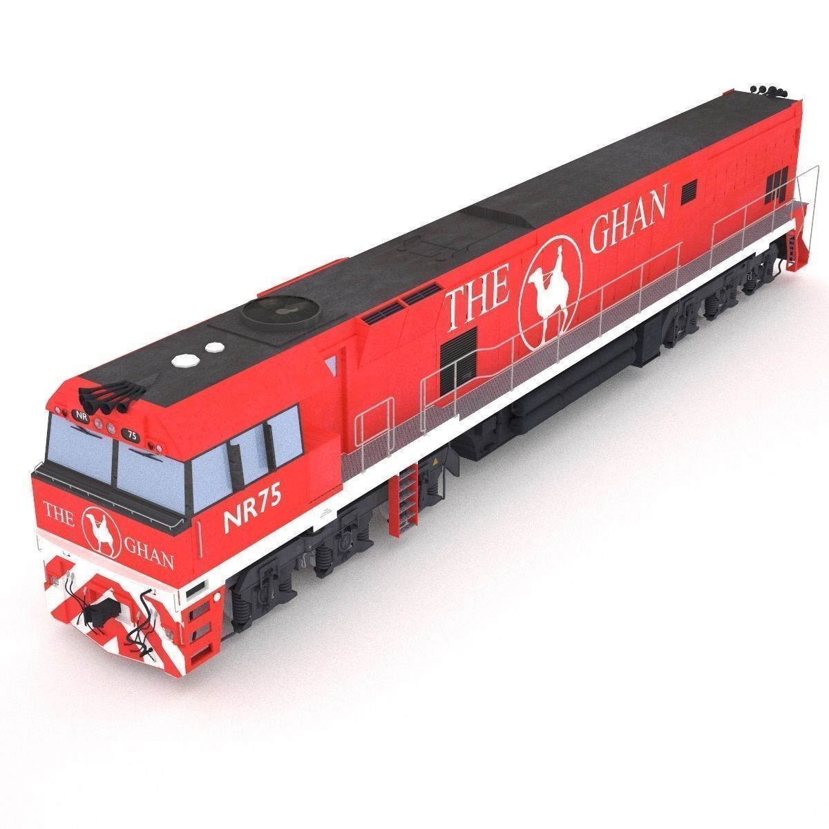 The Ghan gran train 3D model_1