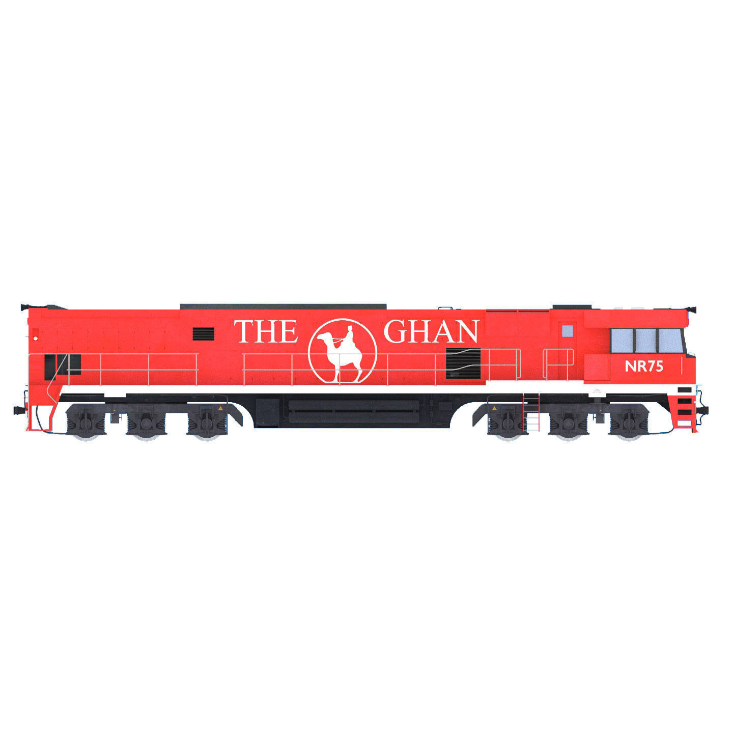 The Ghan gran train 3D model_11