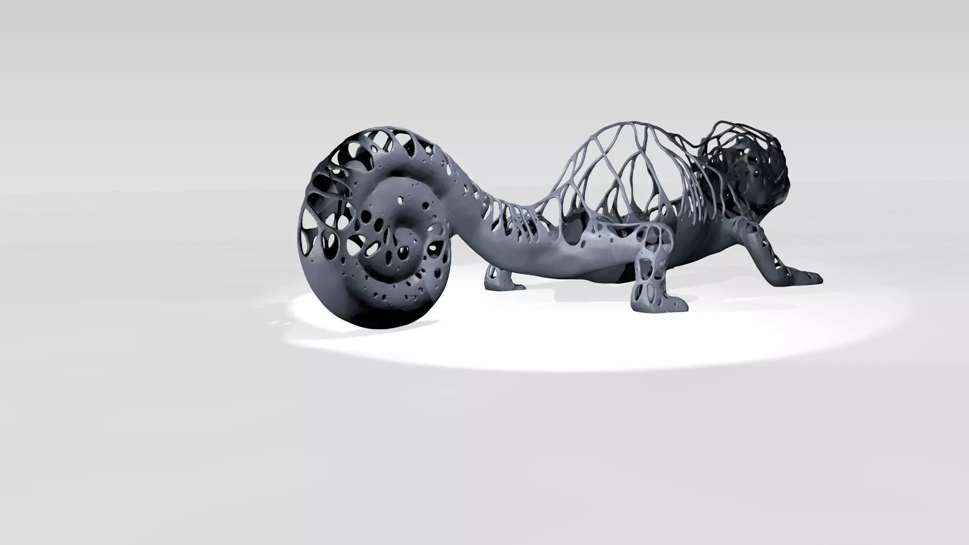 Chamaeleo Dust Voronoi 3D model_3