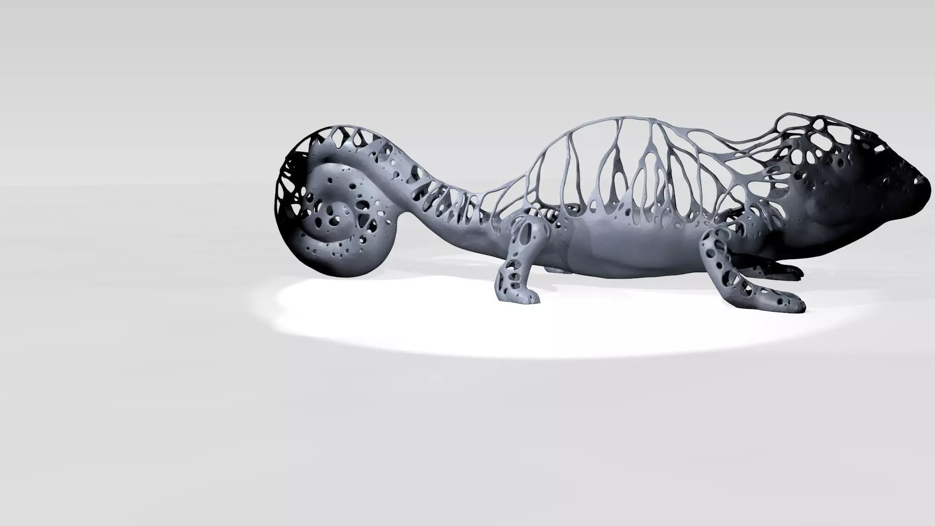 Chamaeleo Dust Voronoi 3D model_2