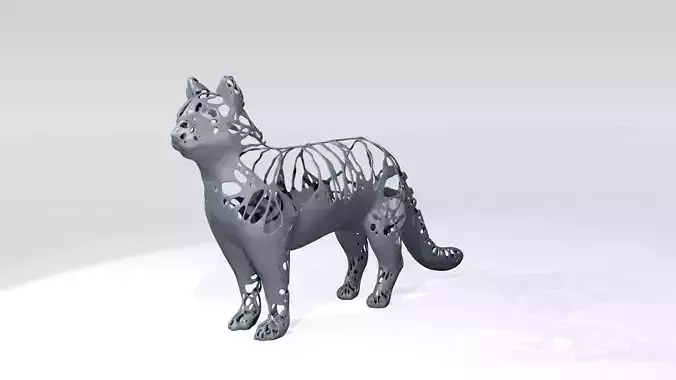 Cat Dust Voronoi 3D model