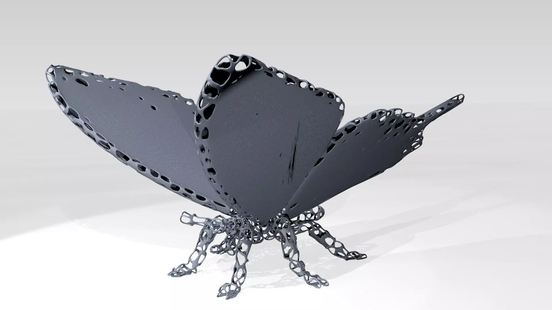 Butterfly Voronoi 3D model