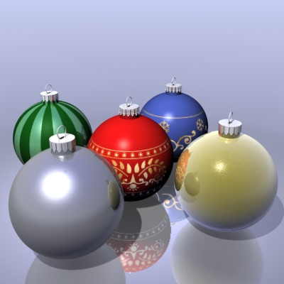 Christmas Ornaments 3D model_5