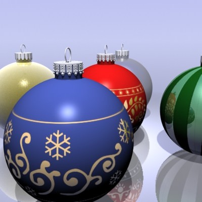 Christmas Ornaments 3D model_3