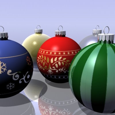 Christmas Ornaments 3D model_1