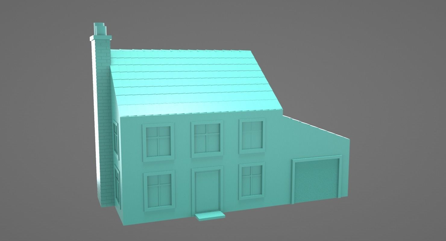 Villa House 2 Floors for 3DPrint 3D print model_5