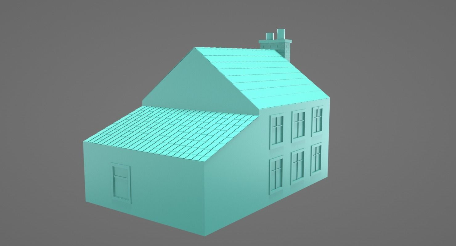 Villa House 2 Floors for 3DPrint 3D print model_4