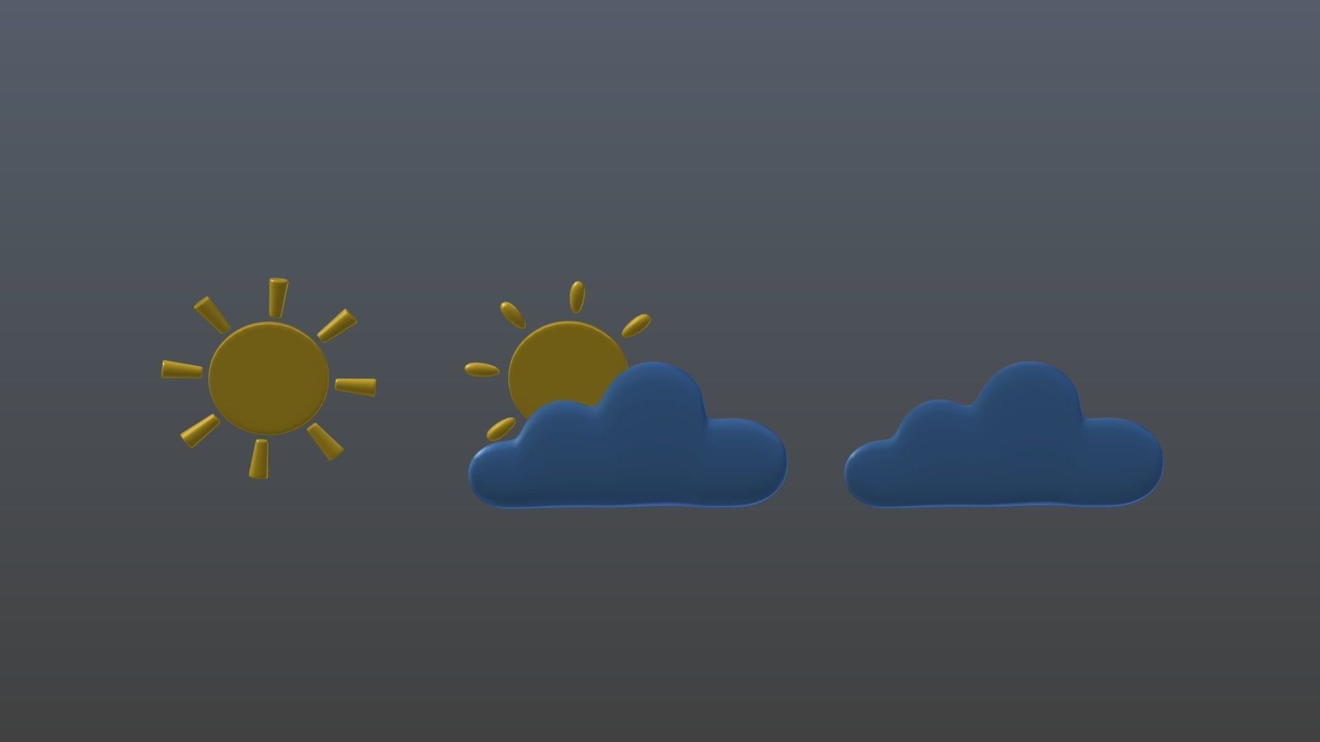 Weather symbol 3D model_8