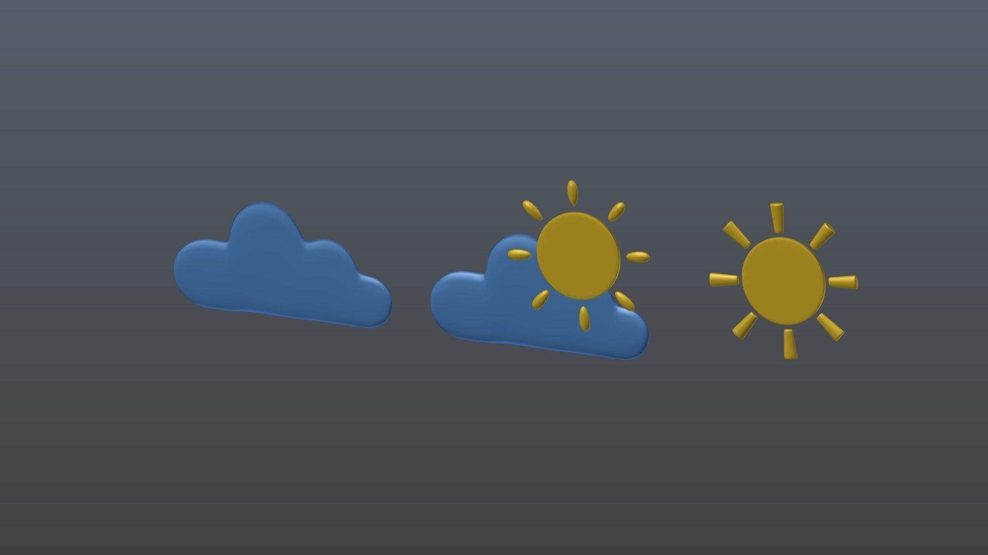 Weather symbol 3D model_11