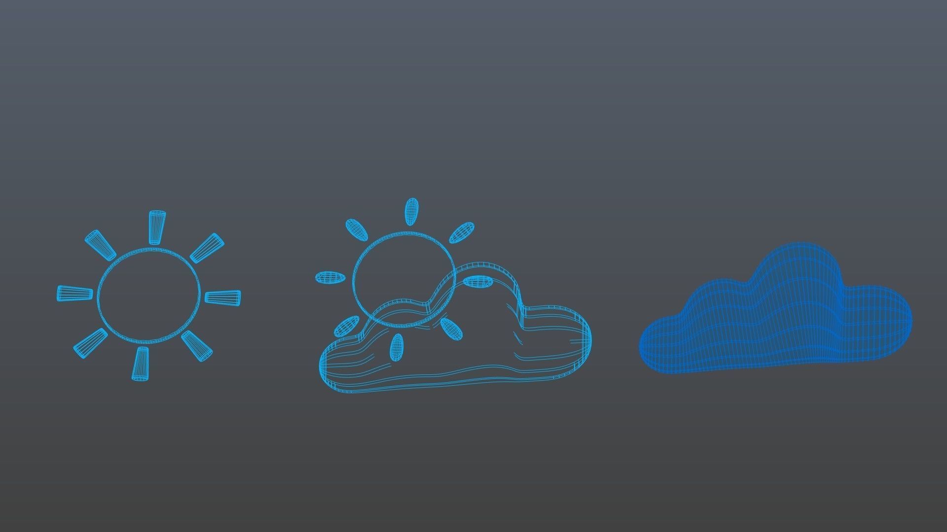 Weather symbol 3D model_17