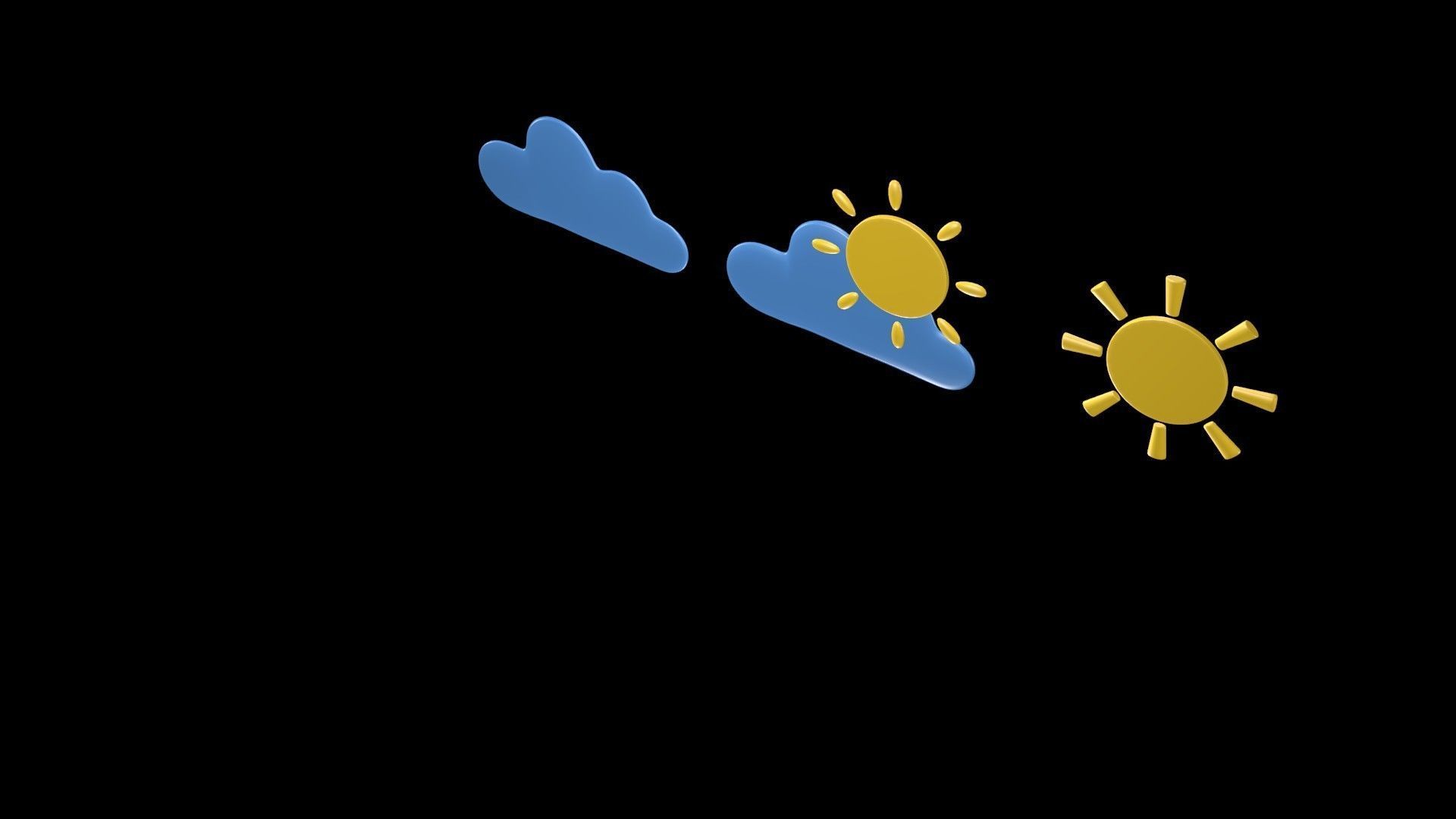 Weather symbol 3D model_4