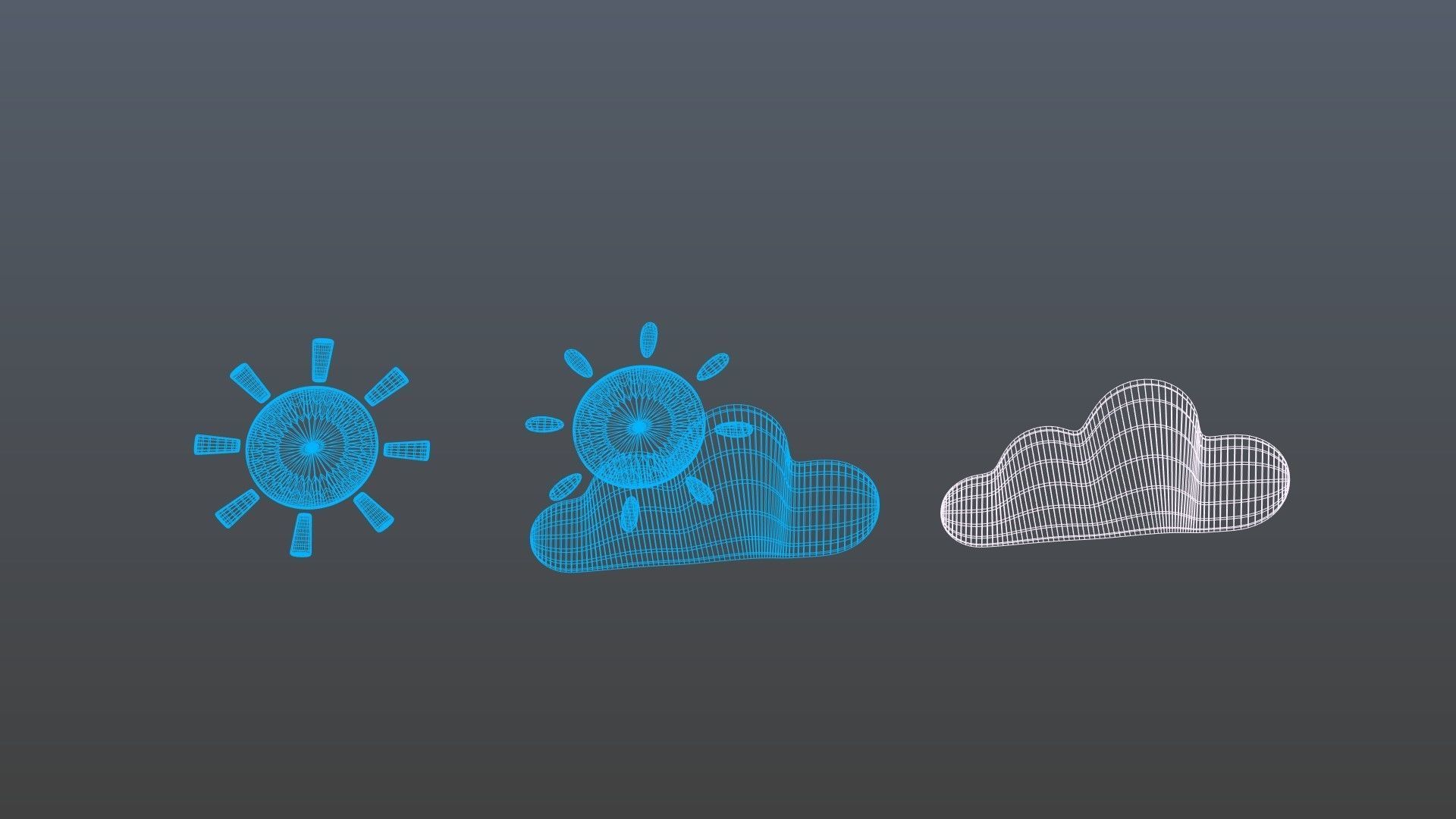 Weather symbol 3D model_13