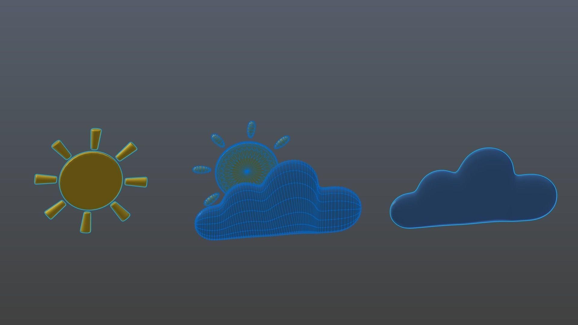 Weather symbol 3D model_12