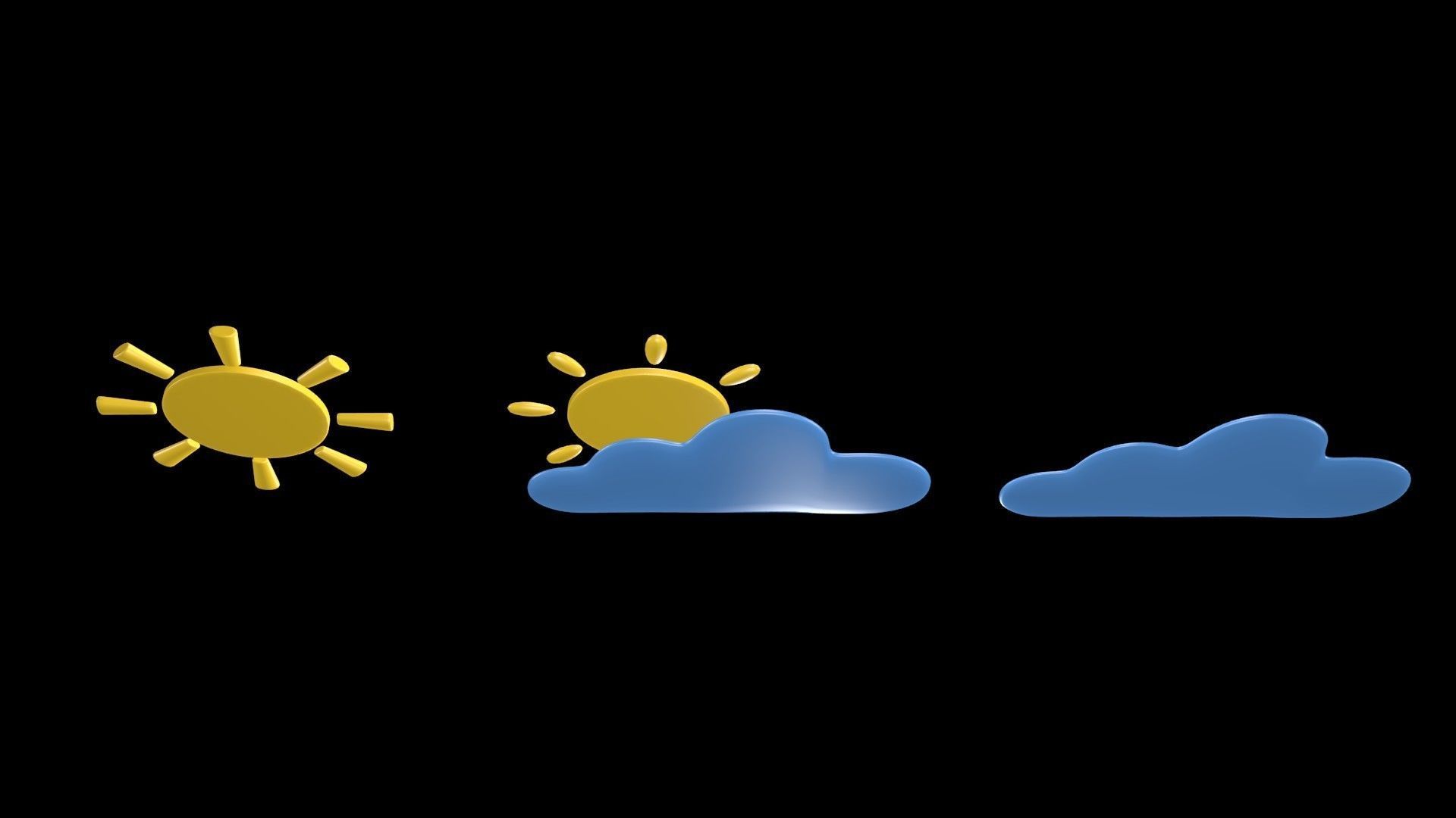 Weather symbol 3D model_1