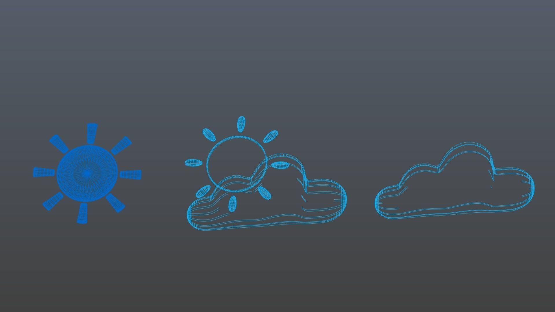 Weather symbol 3D model_14