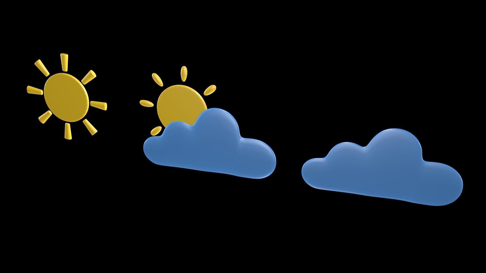 Weather symbol 3D model_3