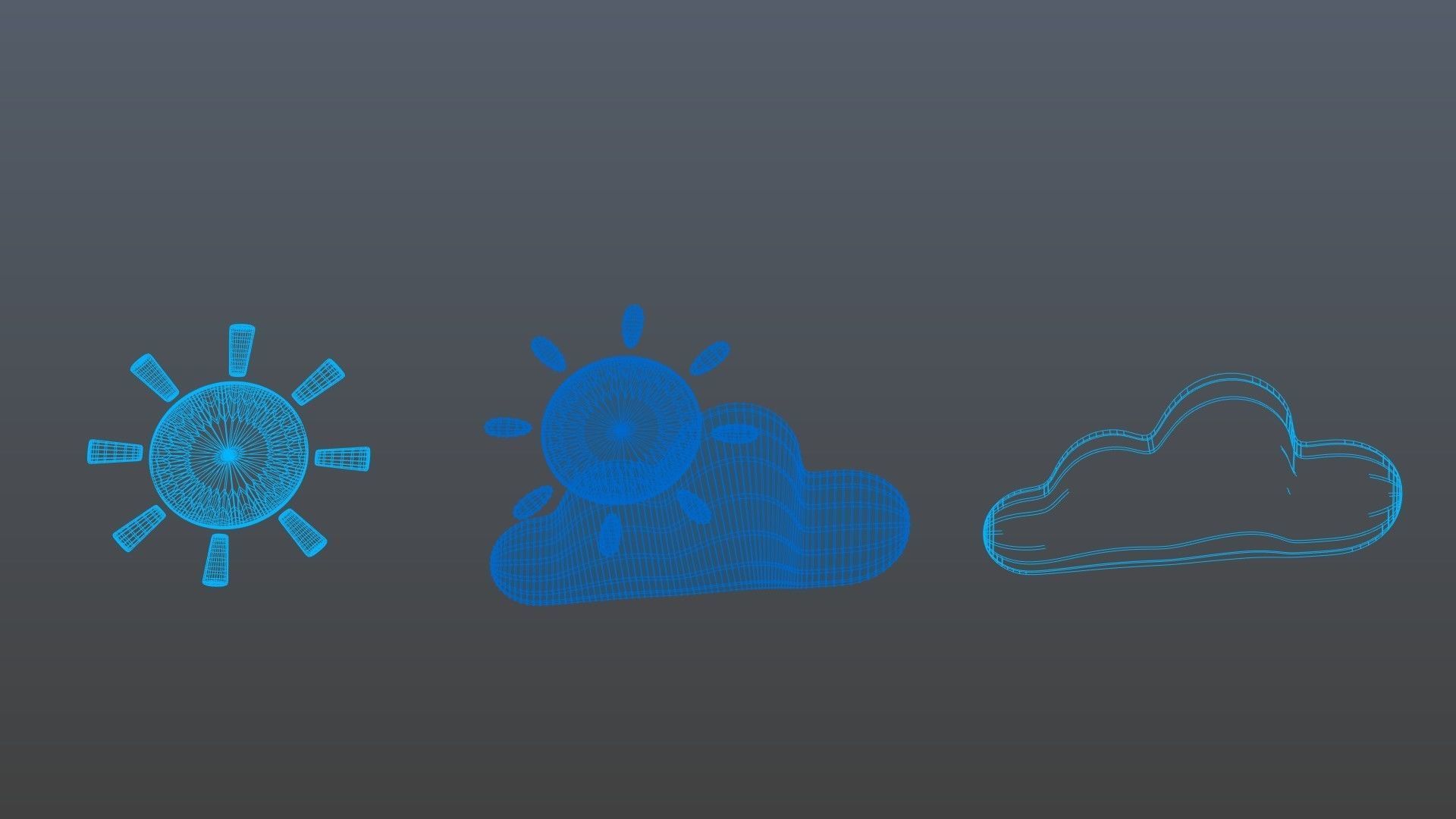 Weather symbol 3D model_10