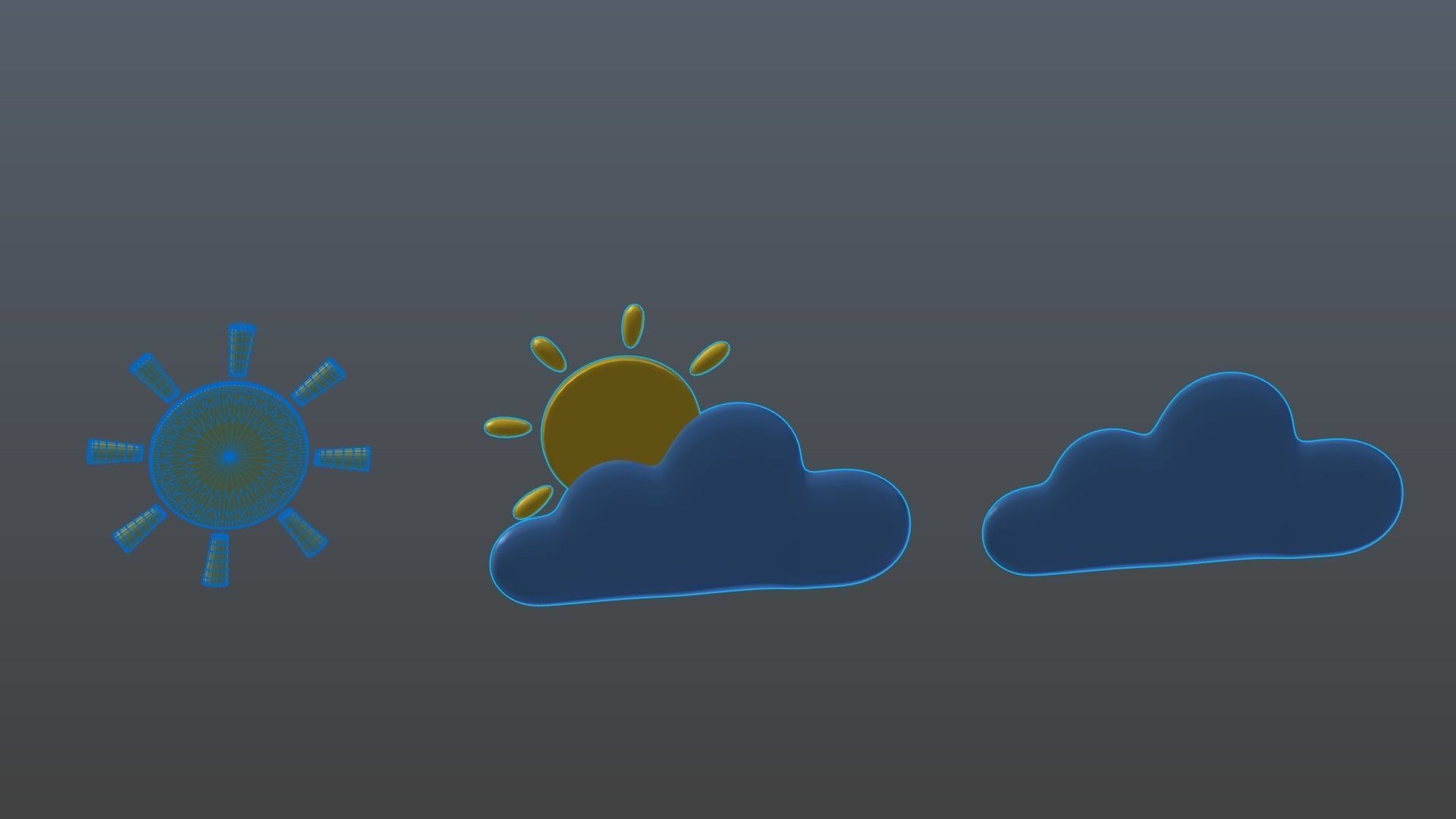 Weather symbol 3D model_15