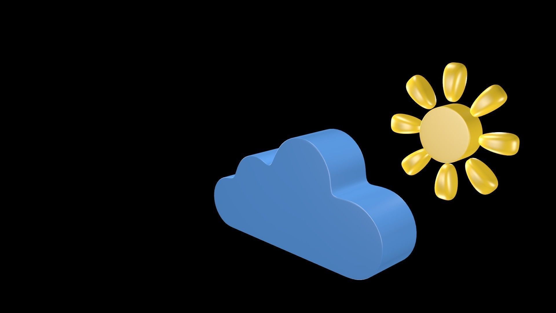 Weather symbol 2 3D model_2