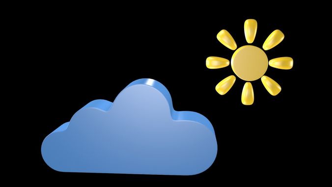 Weather symbol 2 3D model