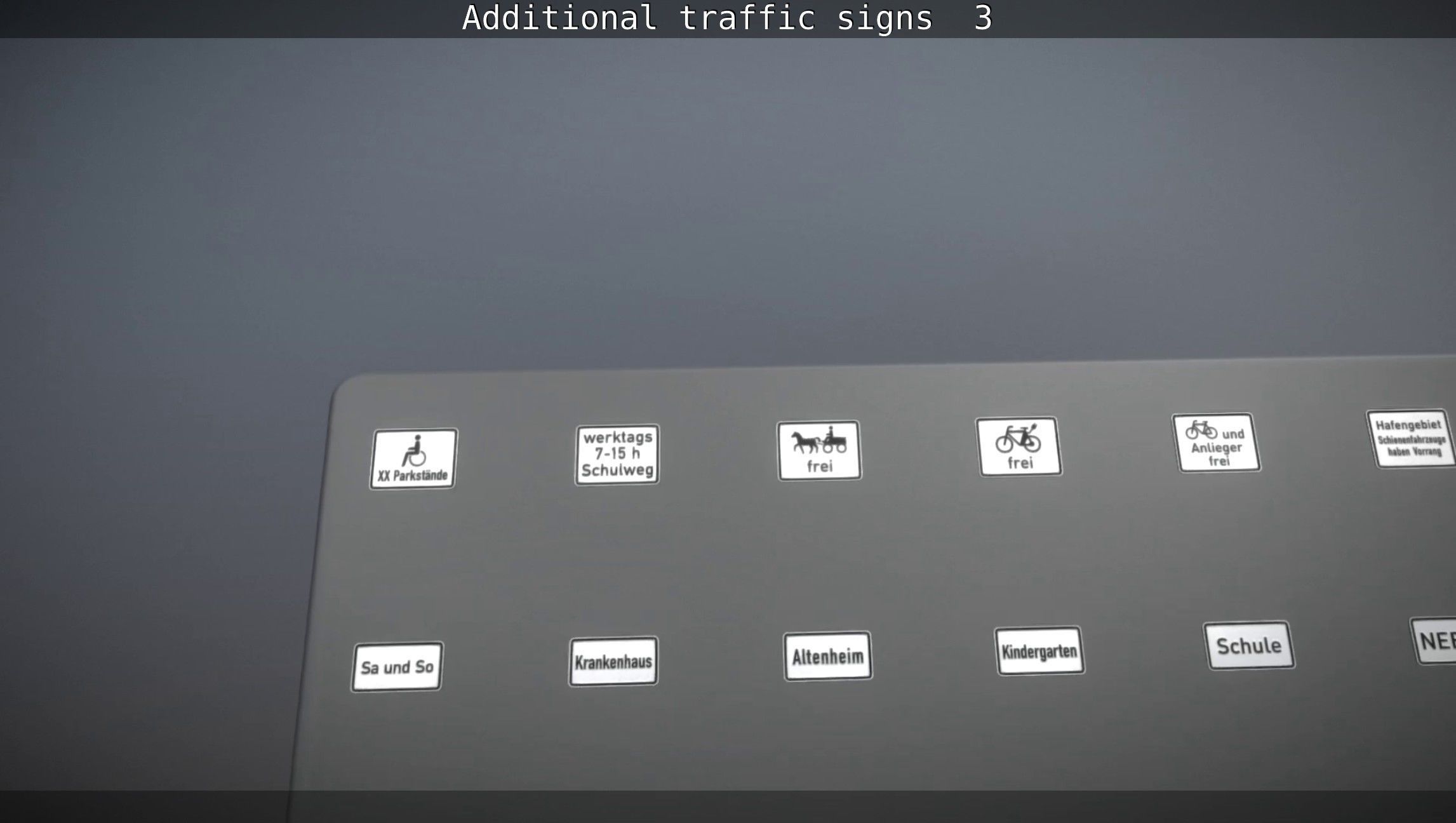 Additional traffic signs - 3 Low-poly 3D model_10