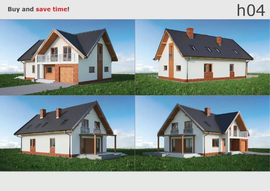 House 04C2 Low-poly 3D model_0