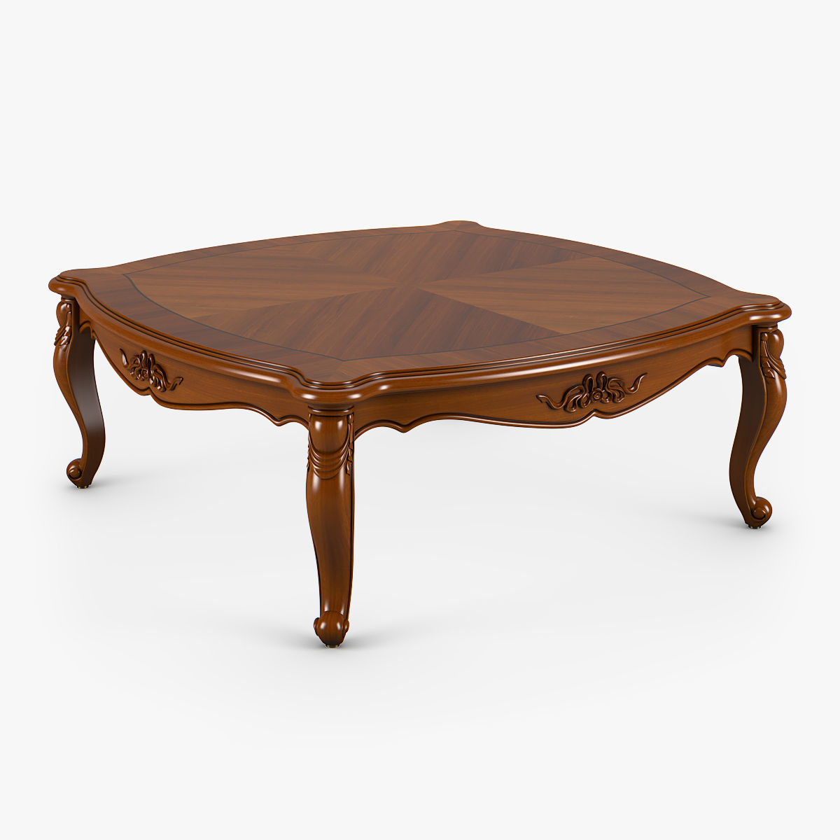 2601000 230-1 Carpenter Big square tea table 3D model_1