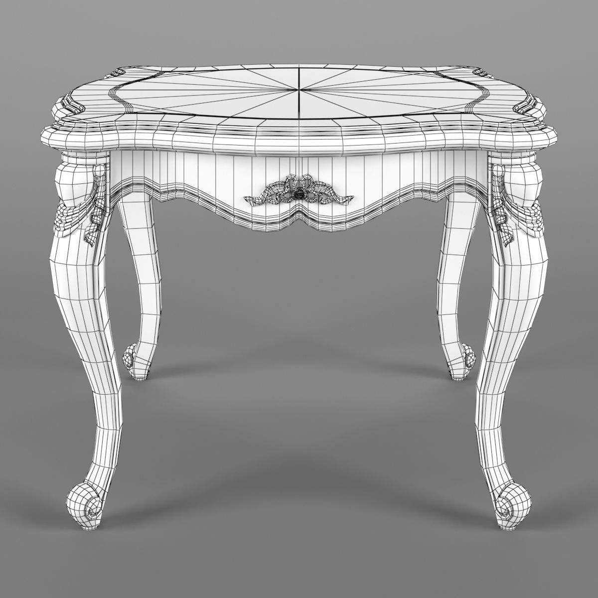 2601200 230-1 Carpenter Small square tea table 3D model_6