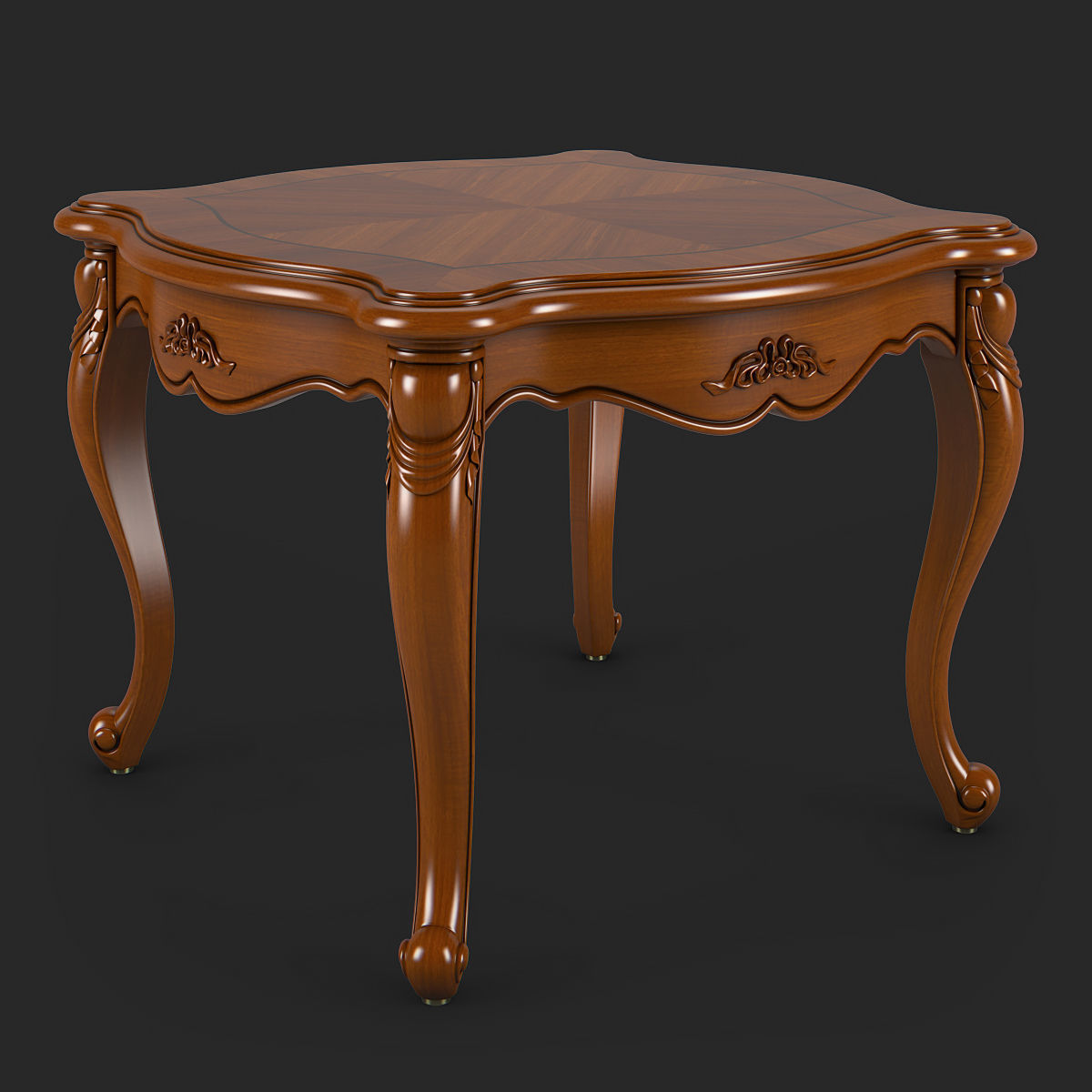 2601200 230-1 Carpenter Small square tea table 3D model_2