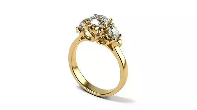 SWAN STYLE ENGAGEMENT RING