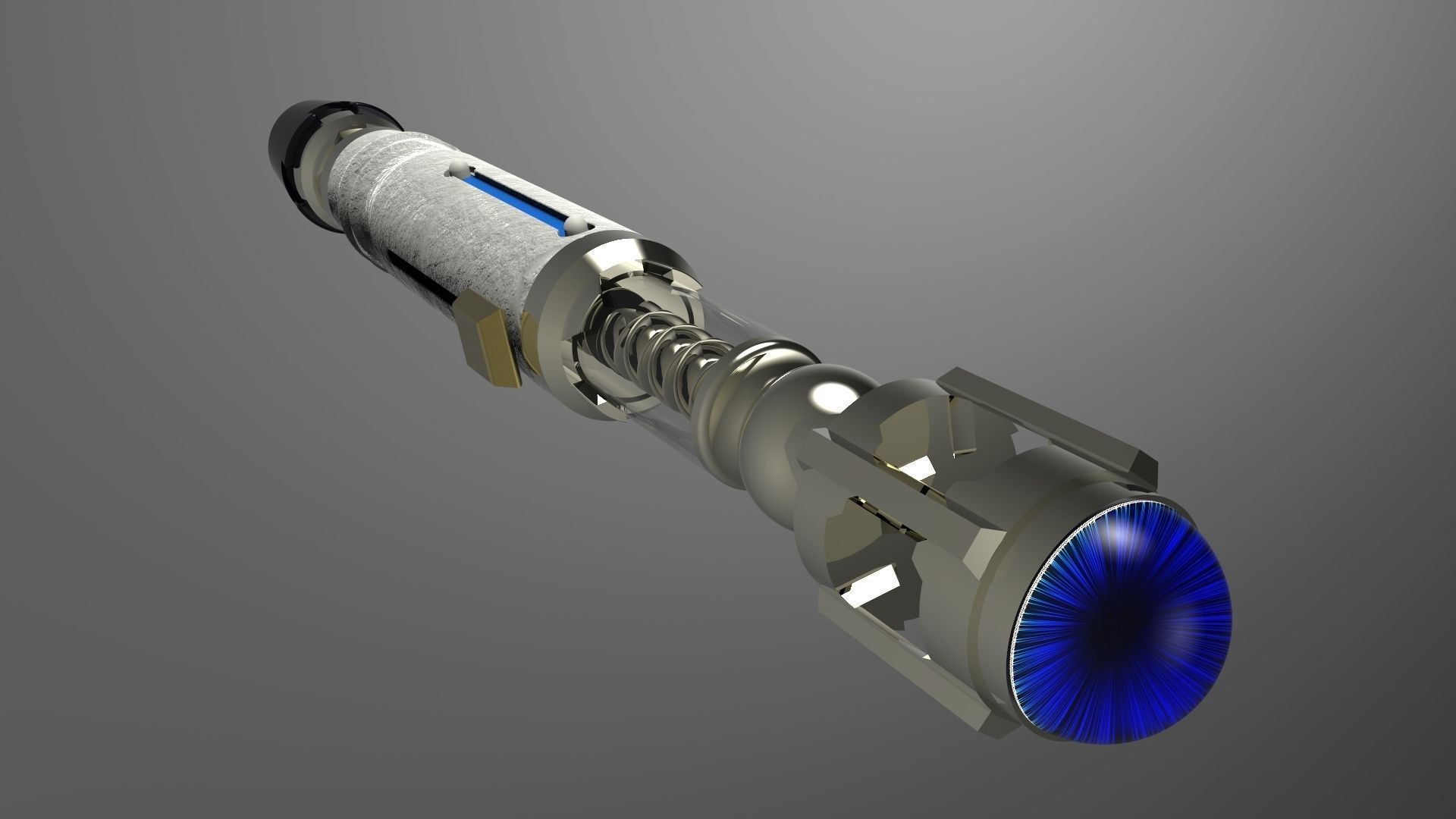 Dr Who Sonic Screwdriver free 3D Model .sldprt .sldasm .slddrw