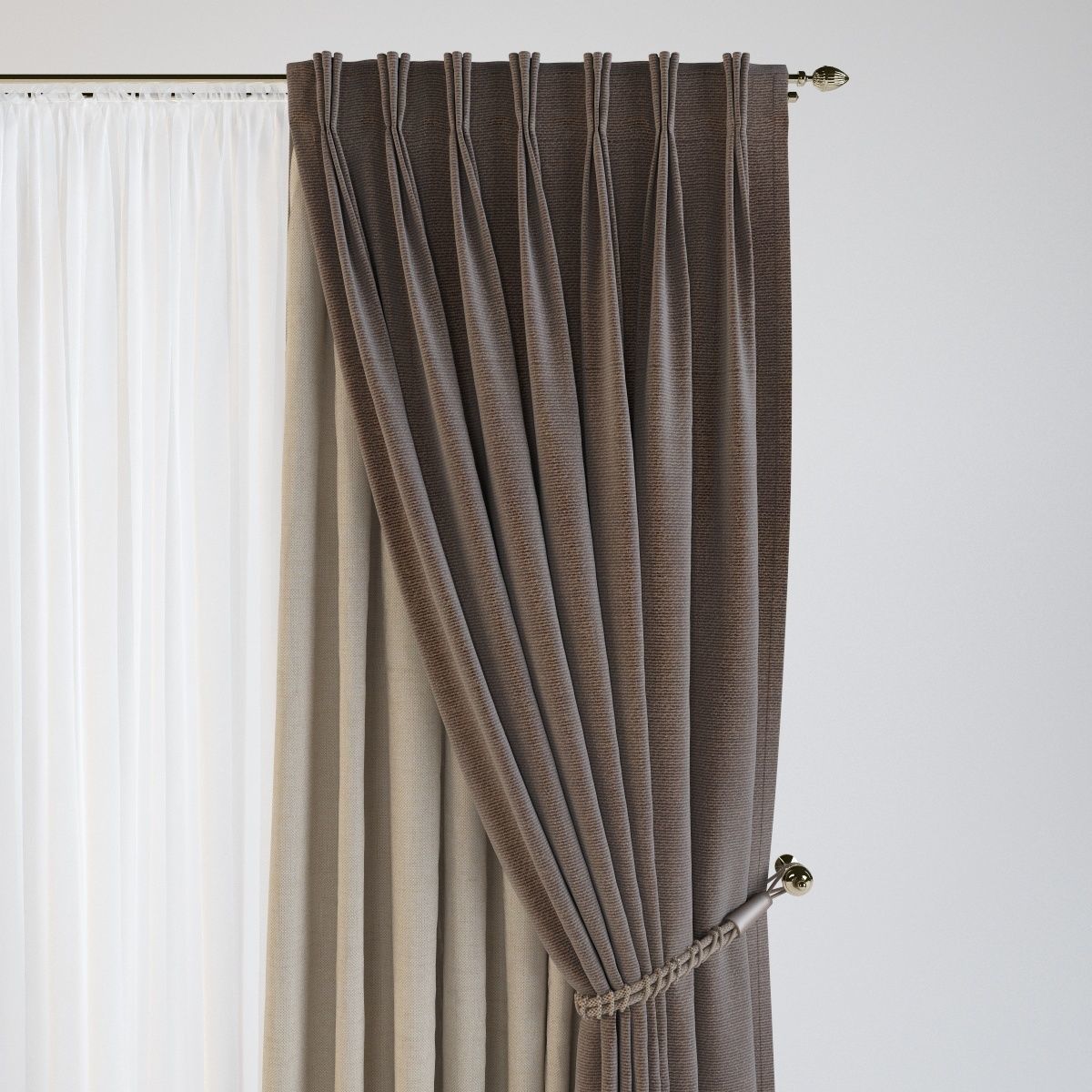 curtain 22 3D model_2