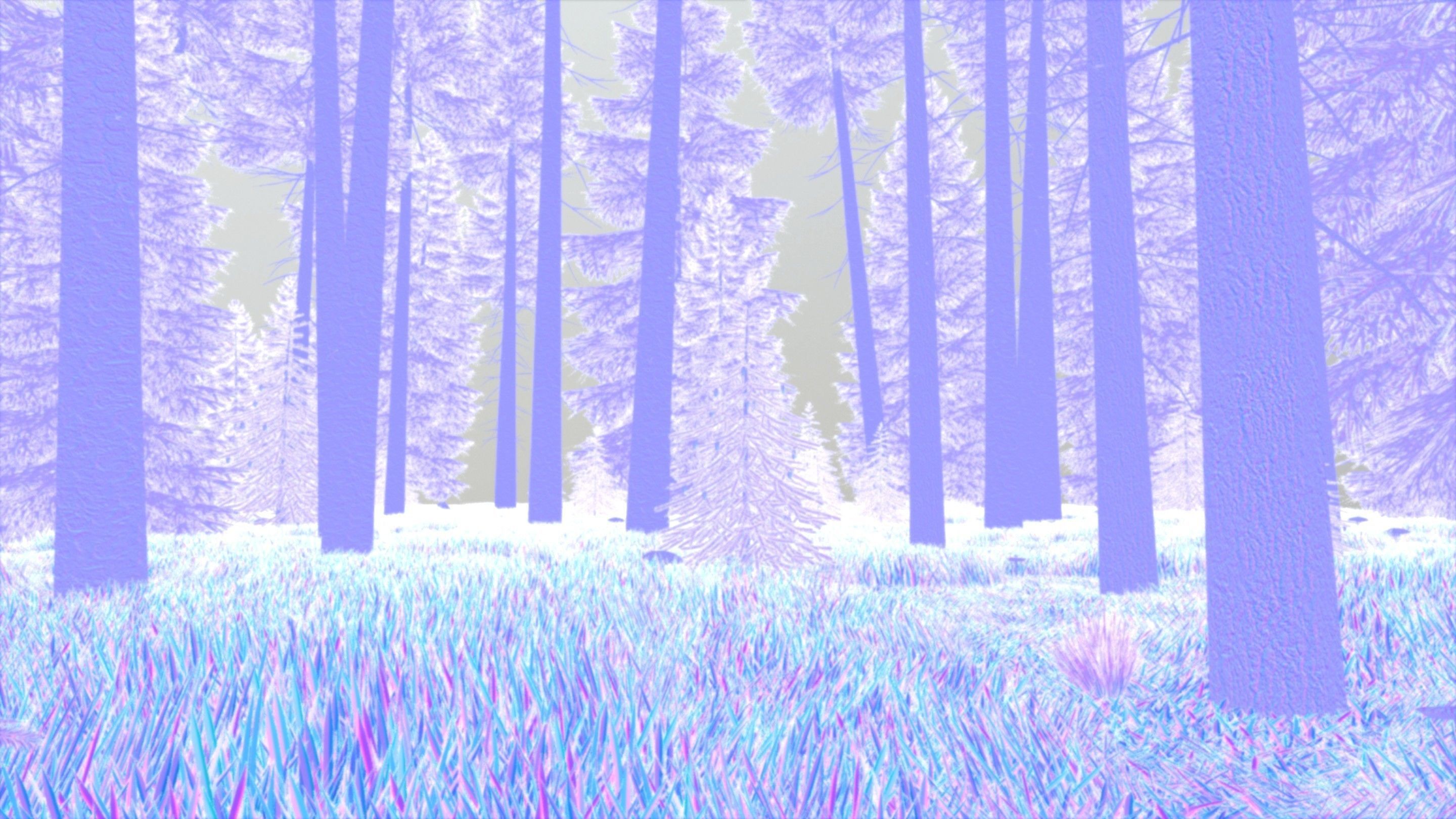Spruce Forest Scene Low-poly 3D model_69