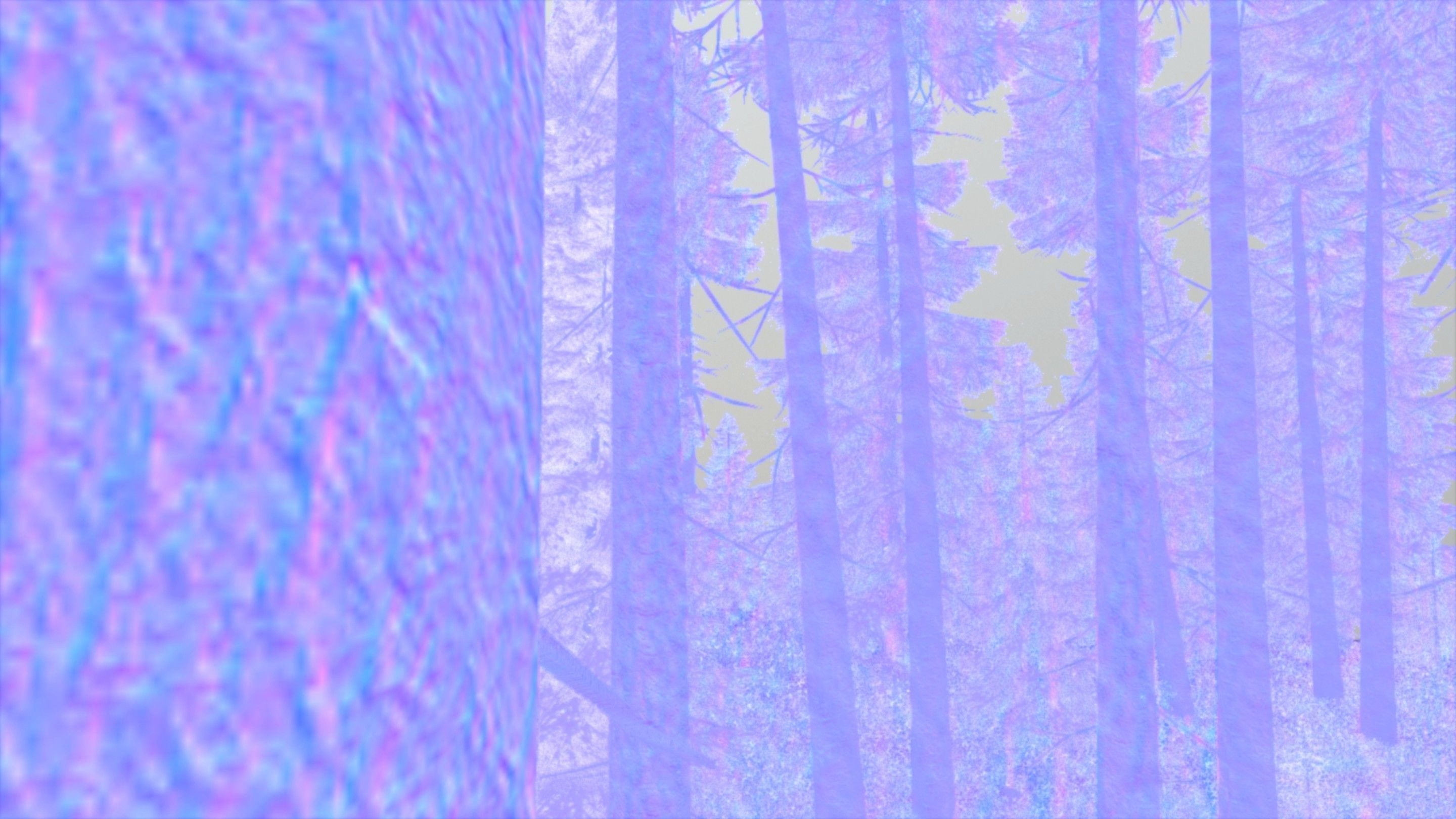 Spruce Forest Scene Low-poly 3D model_73